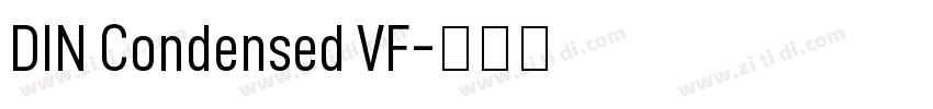 DIN Condensed VF字体转换